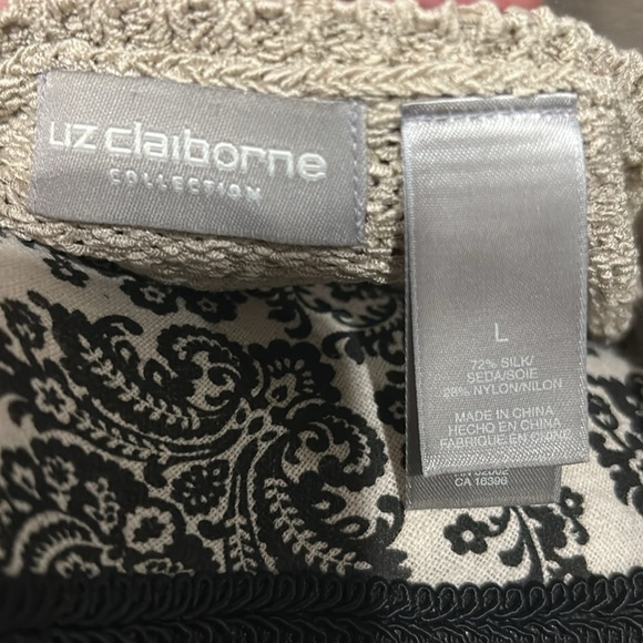 2 piece Liz Claiborne Cardigan Sweater & shirt in Size L - Picture 4 of 7